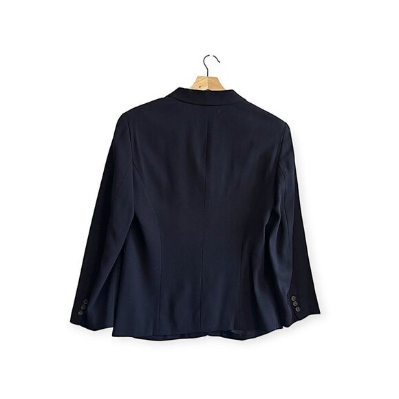 Vintage DKNY Navy Blue  Wool Blazer Jacket , size 8 - Picture 2 of 12